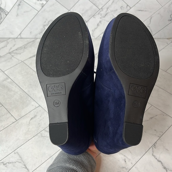 NWT GBG Los Angeles Blue Aheela Wedge Heel Shoe Size 8M - Picture 6 of 9